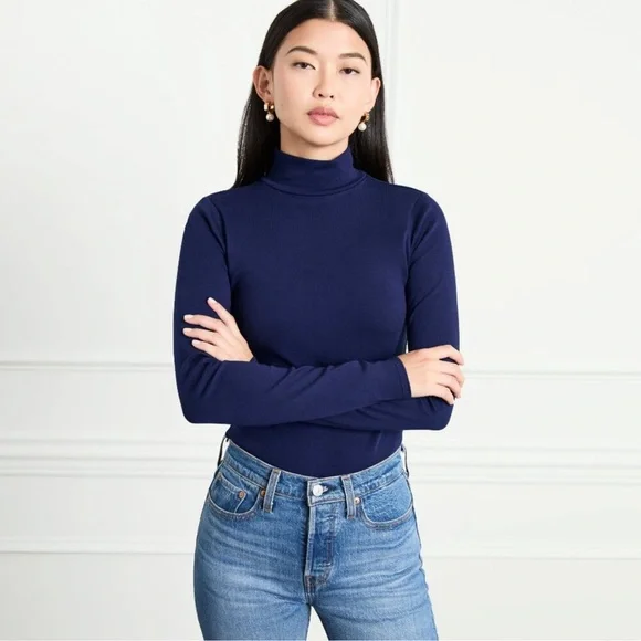 House on the Hill Bodysuit (Navy) Hill House | Tops | Hill House